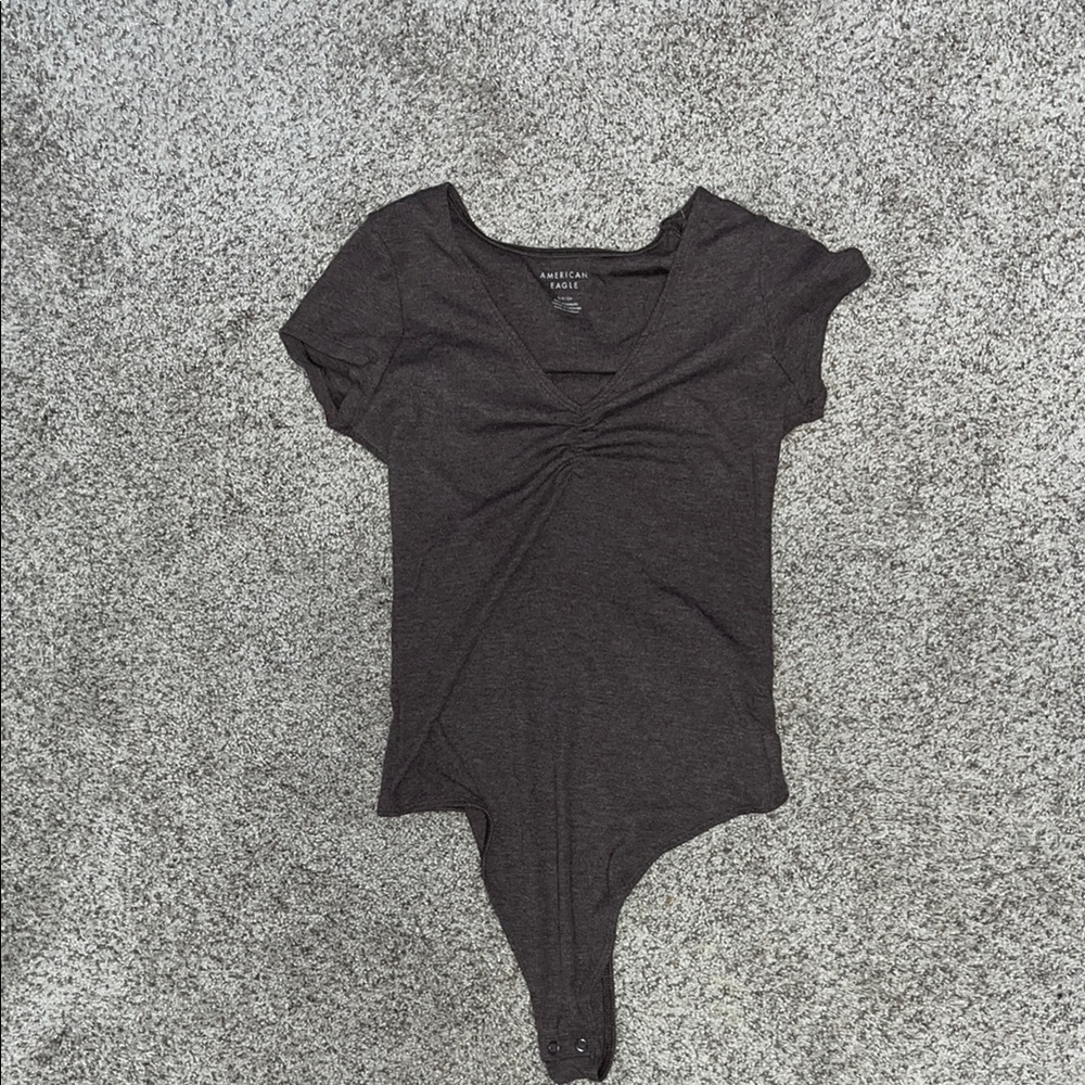 Brown Short Sleeve Bodysuit